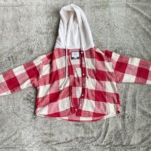 Cropped American Hoodie Flannel (small)